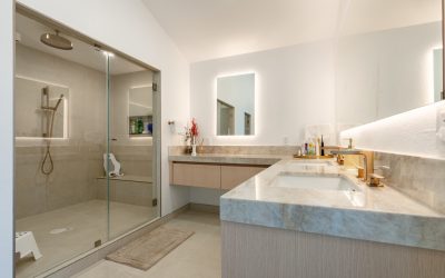 Master Bathroom, Closet, and Powder Room