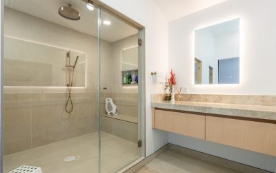 Master Bathroom, Closet, and Powder Room